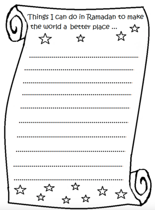 Things I Can Do To Make the World a Better Place Free Activity Sheet